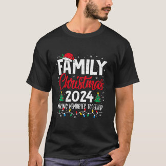 T-shirt Famille Noël 2024 Equipe Correspondante Père Noël