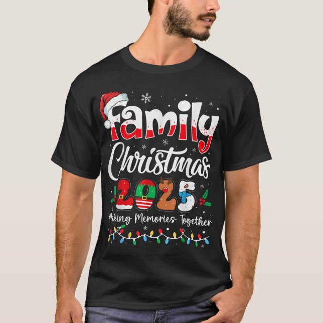 T-shirt Famille Noël 2025 Matching Outfit Xmas (Devant)