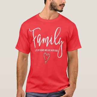 T-shirt Famille où la vie commence et où l'amour ne finit