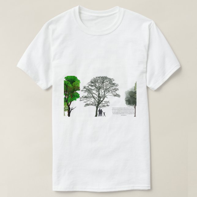 T-shirt famille paisible (Design devant)