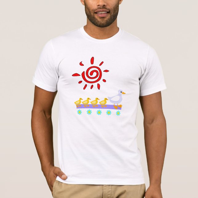 T-shirt Famille Pâques de canard (Devant)