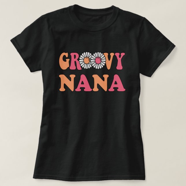 T-shirt Famille Retro Super Nana Matching (Design devant)