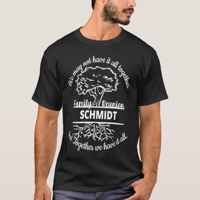 T-shirt Famille Réunion Schmidt Famille Été Retrouvez-vous (Devant)