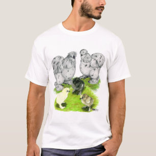 T-shirt Famille Silkie Bantam Splash