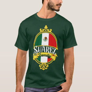 T-shirt Famille Suarez Mexique Drapeau
