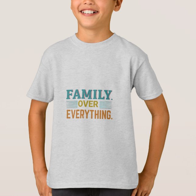 T-shirt Famille sur tout (Devant)