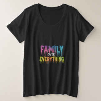 T-shirt famille sur tout plus