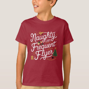 T-shirt Famille Tee - shirts de Noël Liste de vilaines Fré