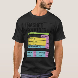 T-shirt Famille Thanksgiving Funny Mashed Potatoes Nutriti