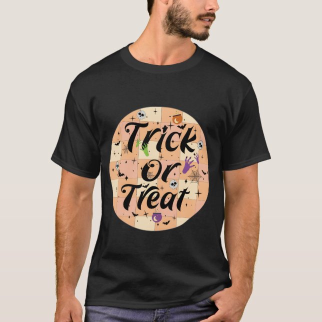 T-shirt Famille TrickOrTreat Halloween (Devant)