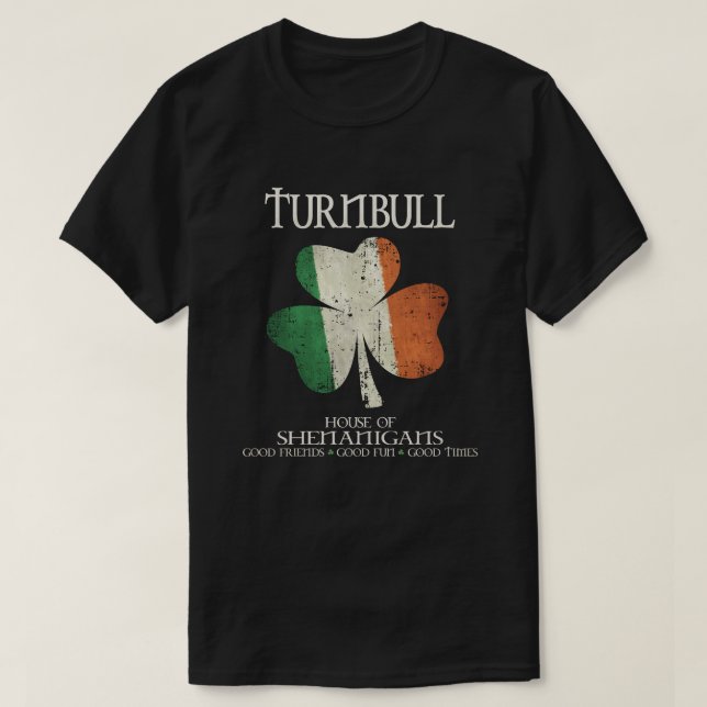 T-shirt Famille Turnbull nom Irlande Maison irlandaise de  (Design devant)