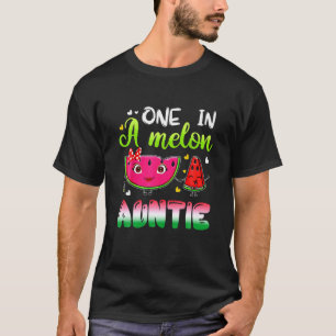 T-shirt Famille Un Dans Une Tante Melon Anniversaire Fête 