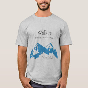 T-shirt Famille Vacances en montagne Nom