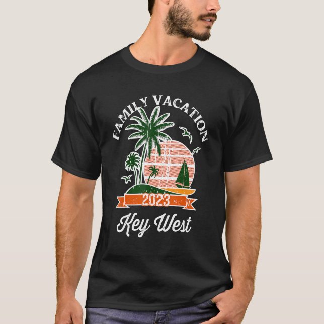 T-shirt Famille Vacation 2023 Family Matching Key West (Devant)