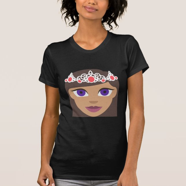 T-shirt Familles Royales Princesse Américaine Emoji (Devant)