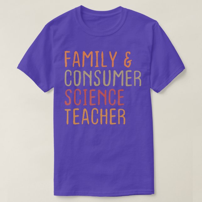 T-shirt Family and Consumer Science Facs Teacher Back To S (Design devant)