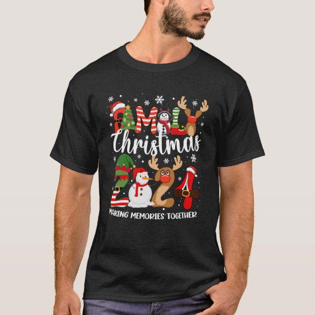 T-shirt Family Christmas 2024 Matching Outfit Santa Xmas S (Devant)