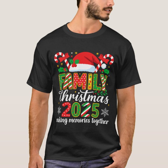 T-shirt Family Christmas 2025 Matching (Devant)