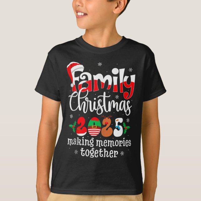 T-shirt Family Christmas 2025 Matching Xmas Pajamas Christ (Devant)