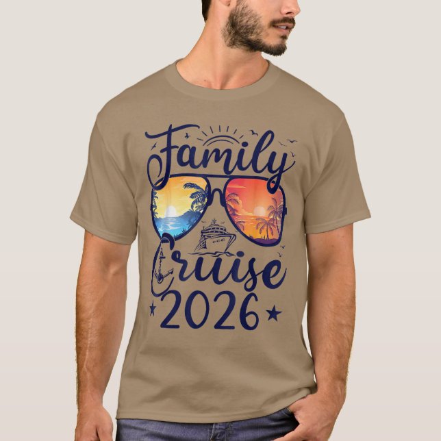 T-shirt Family Cruise 2026 Summer Vacation Matching Family (Devant)