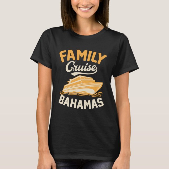 T-shirt Family Cruise Bahamas Matching Tropical Cruise Shi (Devant)