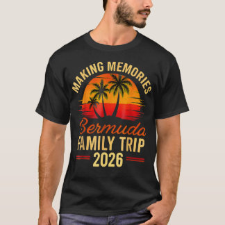 T-shirt Family Cruise Bermuda 2026 Summer Matching Vacatio