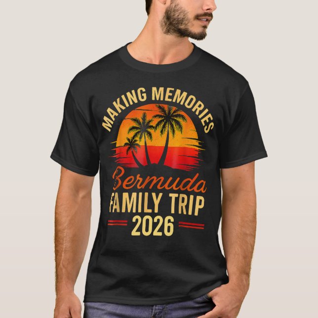 T-shirt Family Cruise Bermuda 2026 Summer Matching Vacatio (Devant)