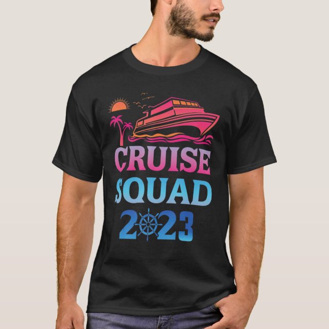 T-shirt Family Cruise Squad 2023 Family Matching Group Squ (Devant)