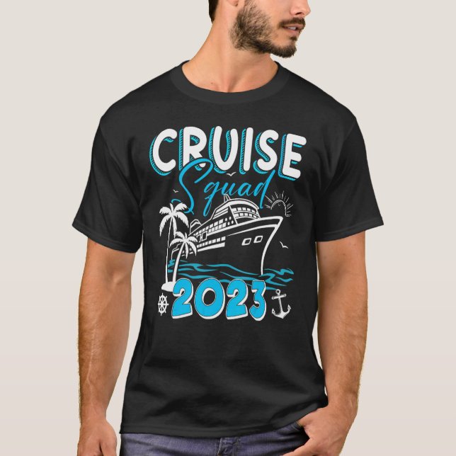 T-shirt Family Cruise Squad 2023 Family Matching Group Squ (Devant)