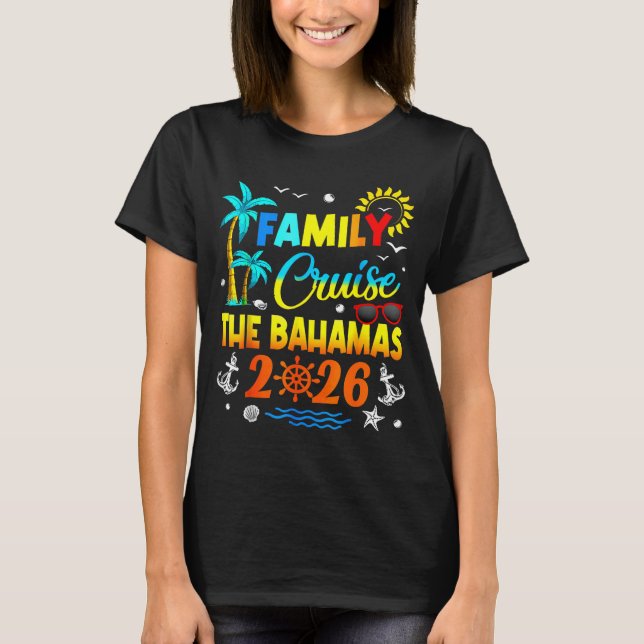 T-shirt Family Cruise The Bahamas 2026 Summer Matching Vac (Devant)