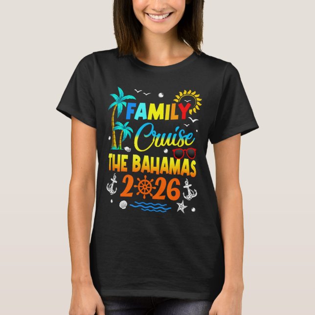T-shirt Family Cruise The Bahamas 2026 Summer Matching Vac (Devant)