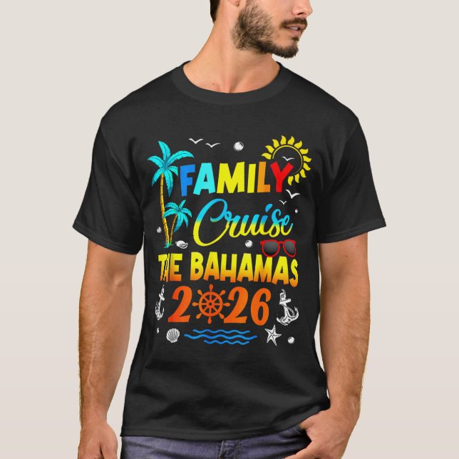 T-shirt Family Cruise The Bahamas 2026 Summer Matching Vac (Devant)
