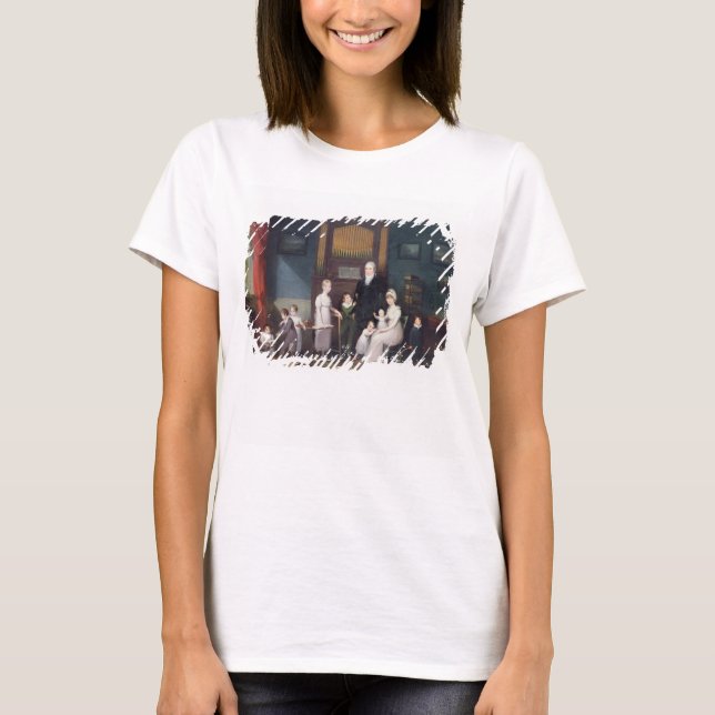 T-shirt Family Group in interior, c.1800 (Devant)