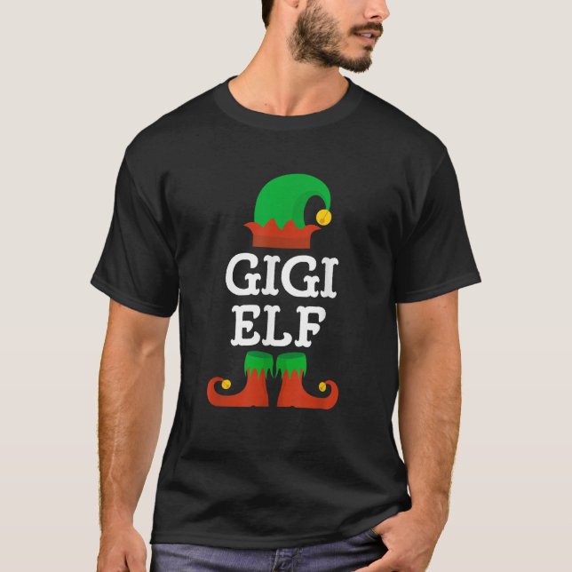 T-shirt Family I m The Gigi Elf Christmas Matching Pajama  (Devant)