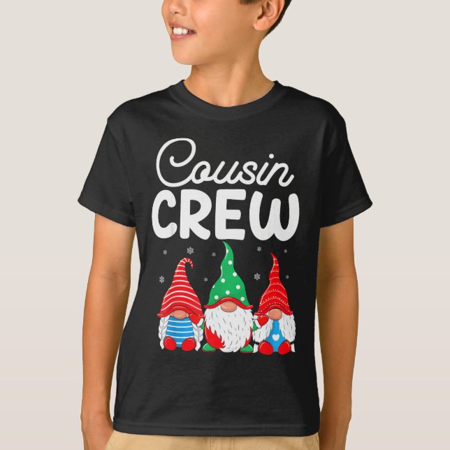 T-shirt Family Matching Christmas Cousin Crew Cute Christm (Devant)