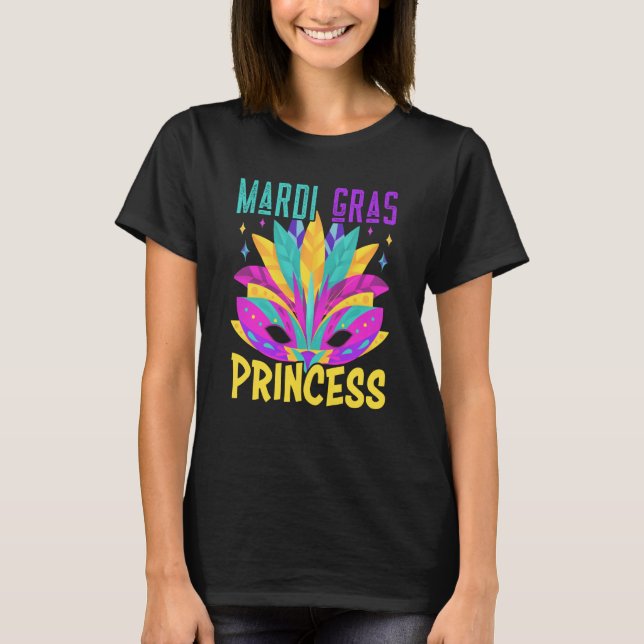 T-shirt Family Matching Mardi Gras Princess Carnival Costu (Devant)