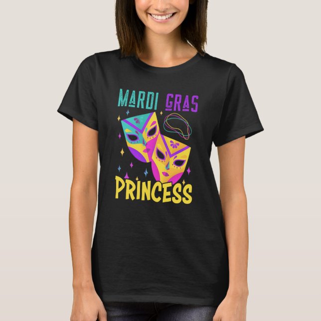 T-shirt Family Matching Mardi Gras Princess Carnival Costu (Devant)