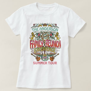 T-shirt Family Reunion Band Retro les années 70 Concert No