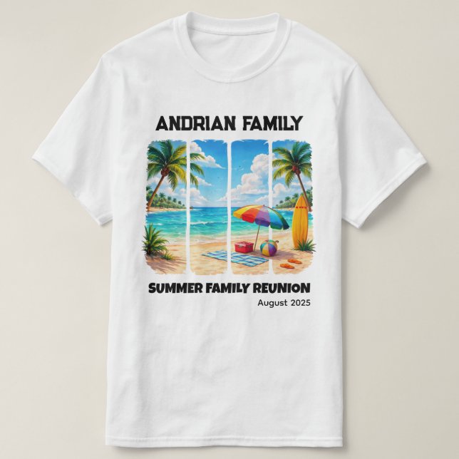 T-shirt Family Reunion Custom - Summer Family Reunion (Design devant)