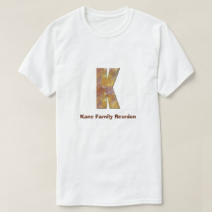 T-shirt Family Reunion Patchwork Pays Lettre K Monogramme