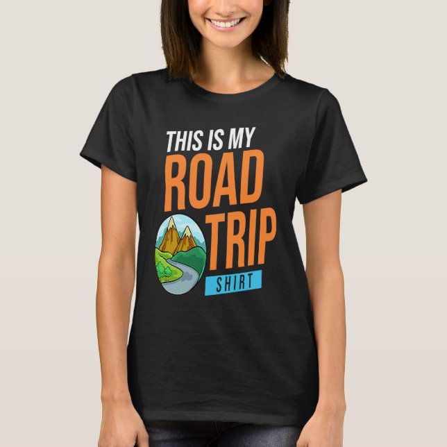 T-shirt Family Road Trip Vacation Planner Usa (Devant)