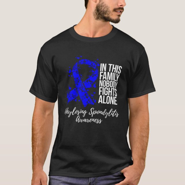 T-shirt Family Support Ankylosing Spondylitis Awareness (Devant)