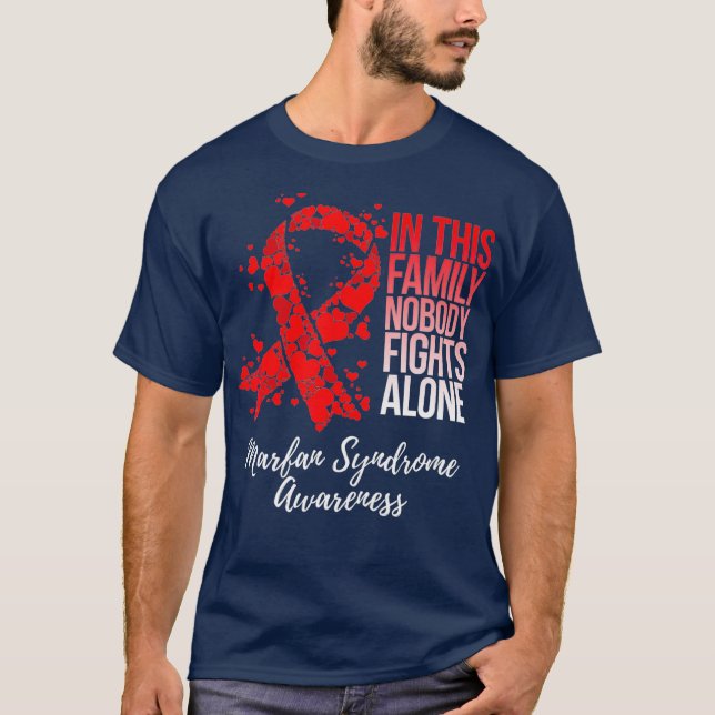 T-shirt Family Support Marfan Syndrome Awareness (Devant)