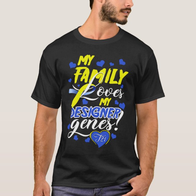 T-shirt Family T21 World Down Syndrome Awareness Day Kids (Devant)