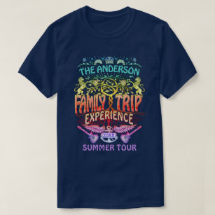 T-shirt Family Trip Band Retro les années 70 Concert Logo 