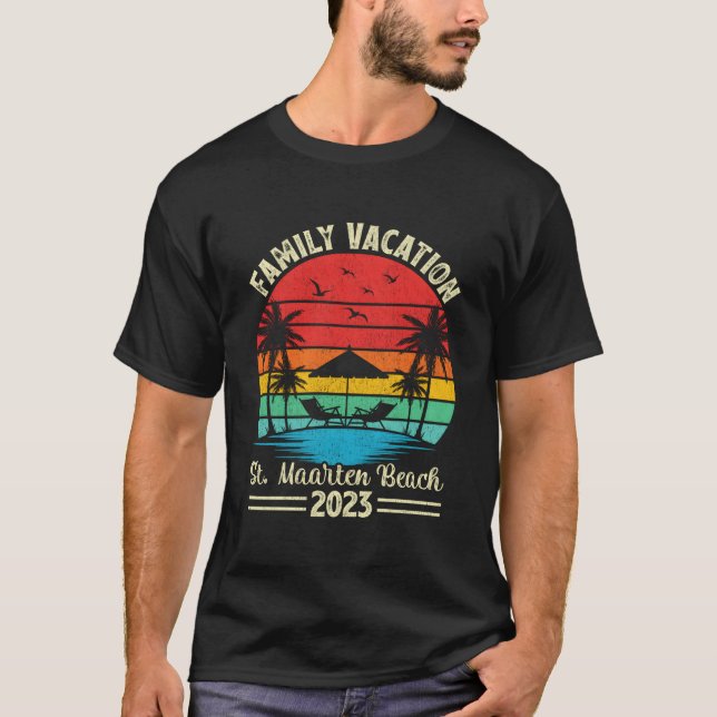 T-shirt Family Vacation 2023 St Maen Beach (Devant)