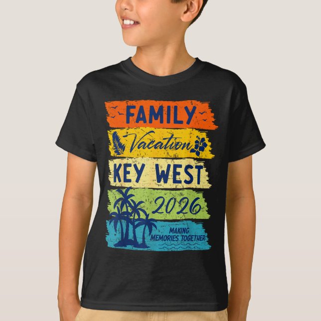 T-shirt Family Vacation 2026 Key West Matching Summer Vaca (Devant)