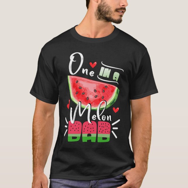 T-shirt Family Watermelon Matching Group  One In A Melon D (Devant)