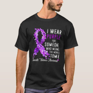 T-shirt Family Wear Purple For Someone Domestic Violence A