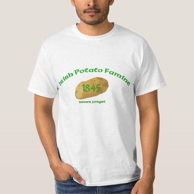 T-shirt Famine irlandaise 1845 de pomme de terre - (Devant)